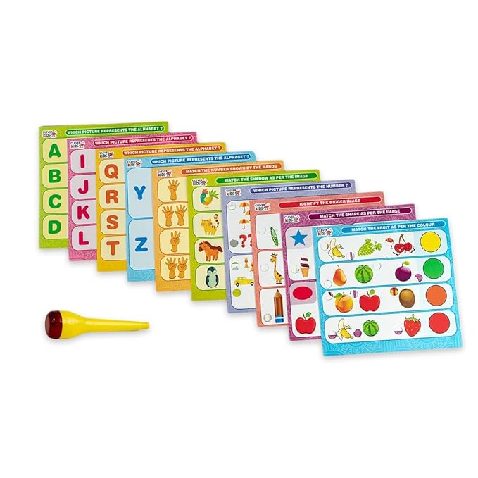 Ratna's Intellikids Electro Game | 10 Double Sided Printed Cards | If It Lights Its Right