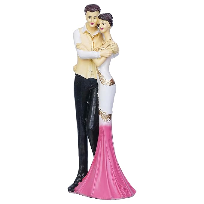 Ecraftindia Lovely Hugging Couple Statue Human Figurine Decorative Showpiece