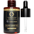 The Organic Forest Organic Black Seed Oil - Cold Pressed Liquid for Skin & Hair Care - 30 ml