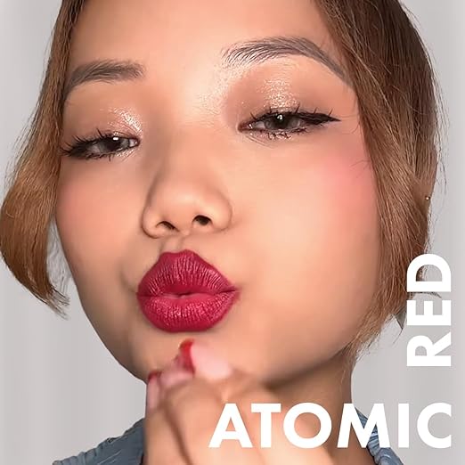 Daughter Atomic Red 100% Vegan Natural Lipstick, Pigmented Lightweight Lip Color - 4 Gms