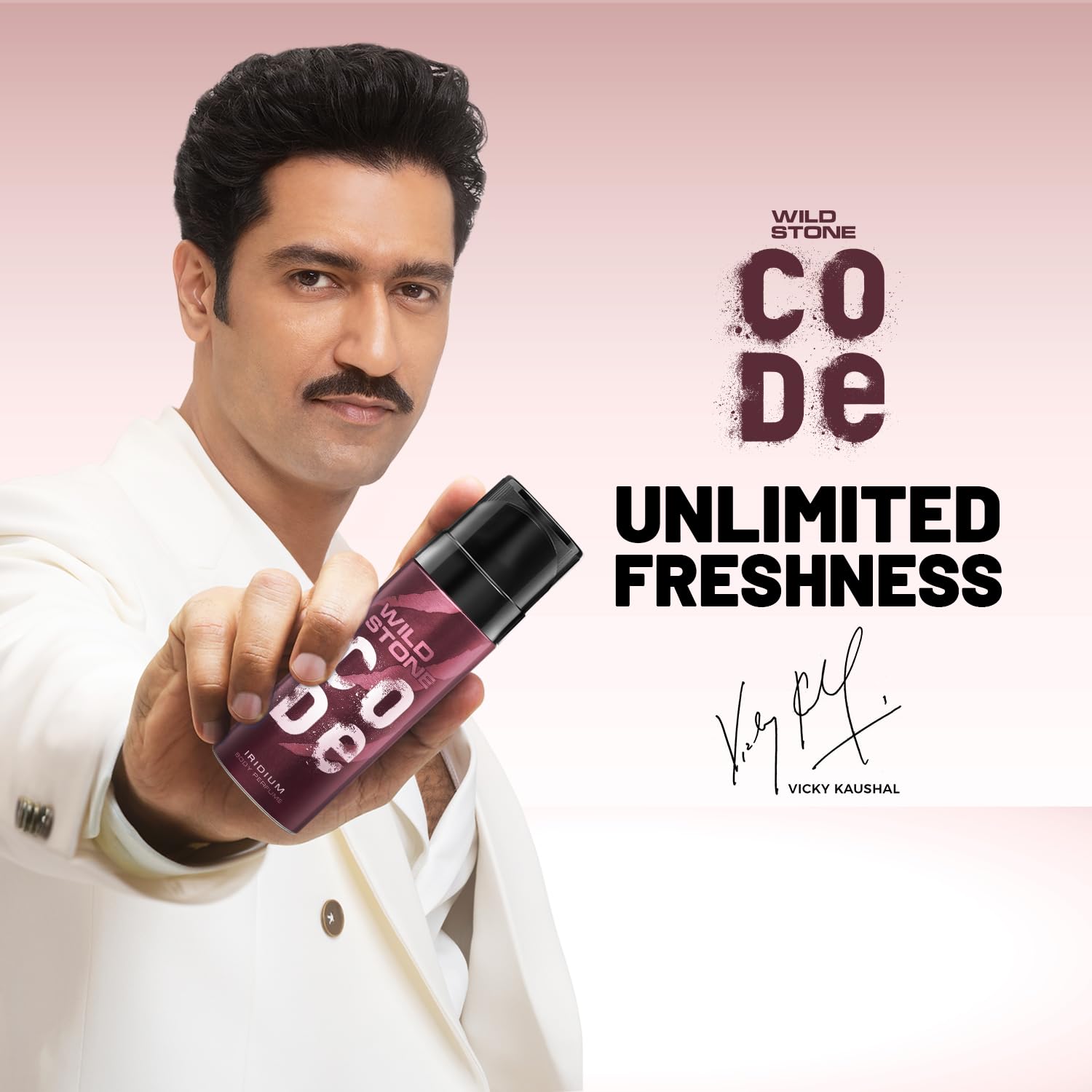Wild Stone CODE Iridium Body Perfume for Men, 150ml | No Gas Deodorant | Long Lasting Body Spray