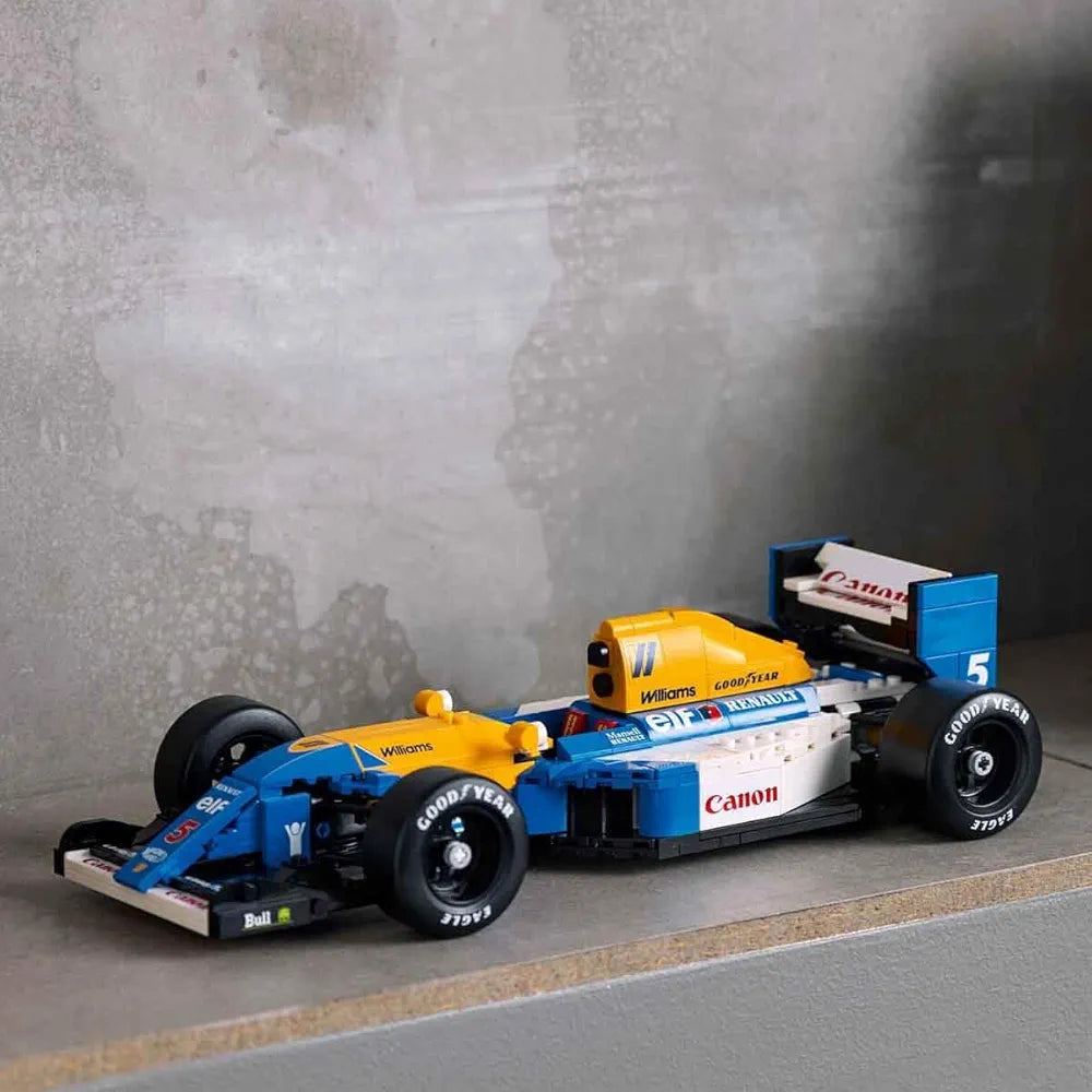 Lego Icons Williams Racing FW14B & Nigel Mansell Home Office Desk Decor 10353 Building Blocks for 18+ Gift