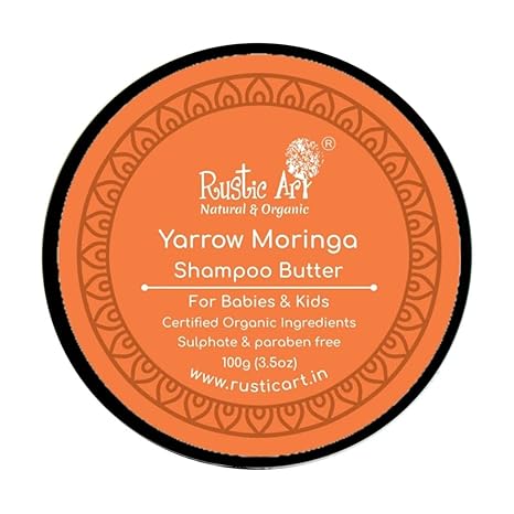 Rustic Art Yarrow Moringa Shampoo Butter - 100 gms
