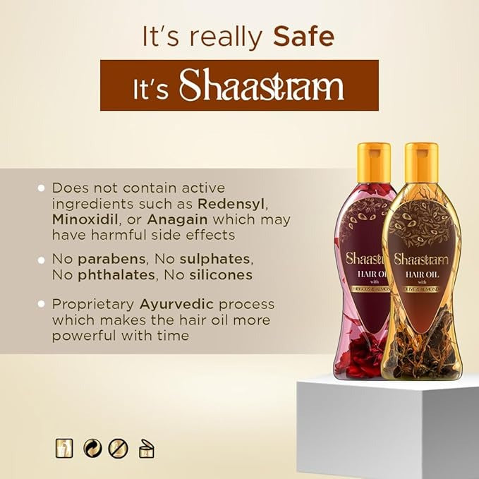 Shaastram Olive & Almond Herbal Hair Oil - 180 ml