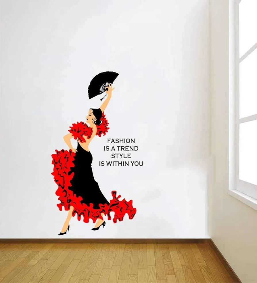 Decal O Decal Fashion Quotes Vinyl Wall Stickers Pack of 1-Self-Adhesive