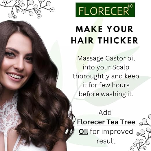Florecer Pure And Organic Castor Oil For Hair Growth - 100 ml