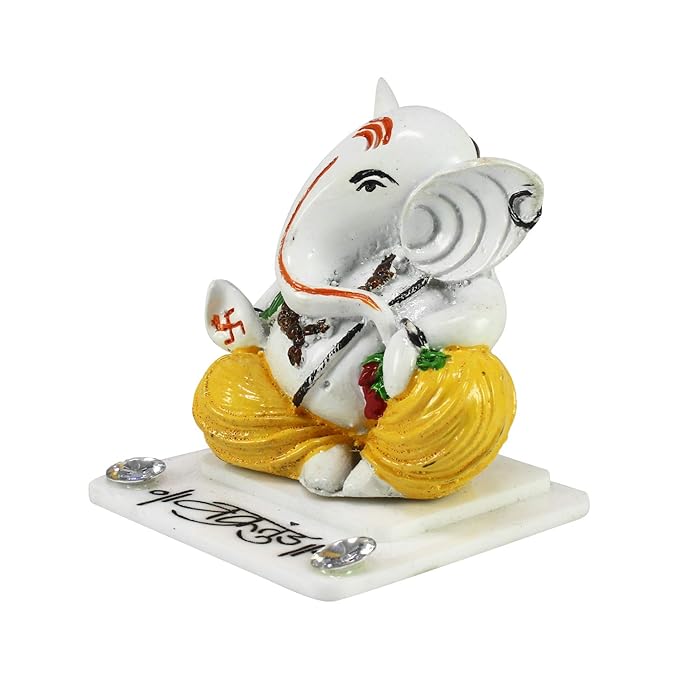 Ecraftindia Decorative Lord Ganesha Showpiece for Car Dashboard
