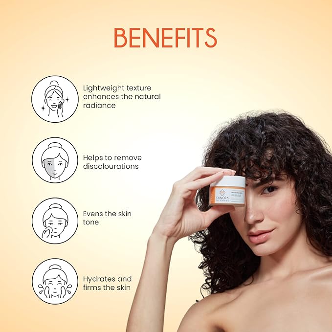 Skinora Brightening Cream With Vitamin C & Alpha Arbutin for All Skin - 50 Gms