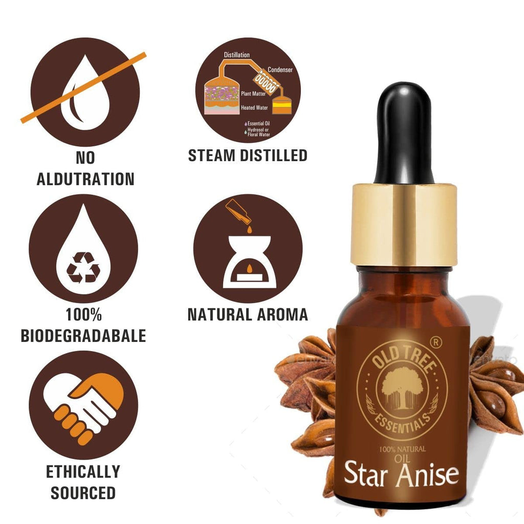 Old Tree Star Anise Essential Oil for Face - 15 ml
