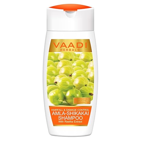Vaadi Herbals Amla Shikakai Shampoo Hairfall Control - 110 ml