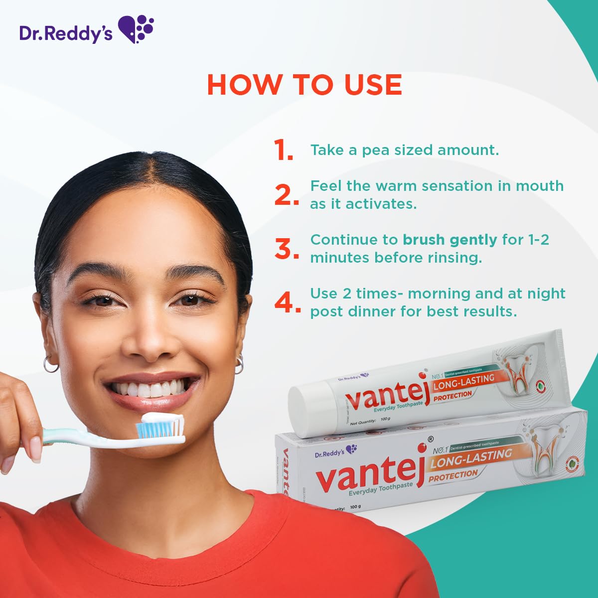 Dr. Reddy's Vantej Toothpaste - 100 gms