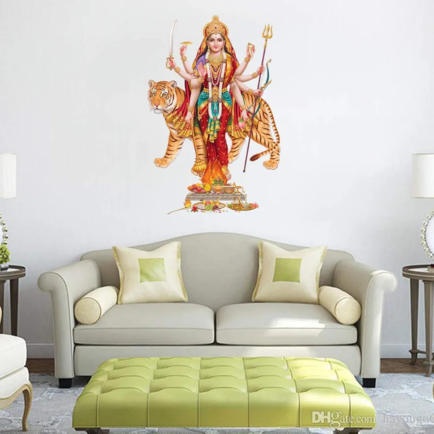 Rangoli White Glossy Vinyl Wall Sticker Premium Self-Adhesive Waterproof Parent-6 Design-18