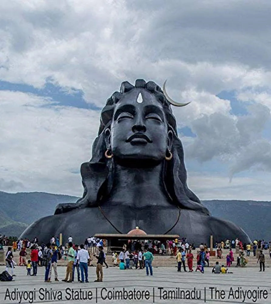 Jaipur Ace Polyresin Lord Adiyogi Mahadev Shiv Shankara Showpiece Idol Murti Statue for Car Dashboard 15x15 Cm Black