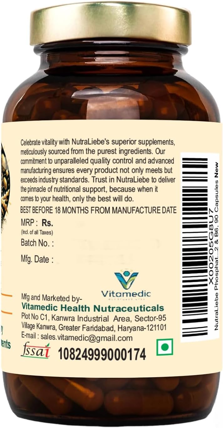 Nutraliebe Choline Bitartrate 550mg – 90 Capsules | Dietary Supplement for Daily Use | Non-GMO & Gluten-Free