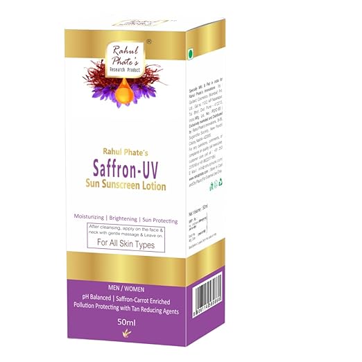Rahul Phate’s Saffron UV Sun Sunscreen Lotion - 50 ml