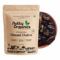 NUTTY ORGANICS Seedless Omani Dates 500 gm – Hygienically Vacuum Packed, Soft & Naturally Sweet | Healthy Snack