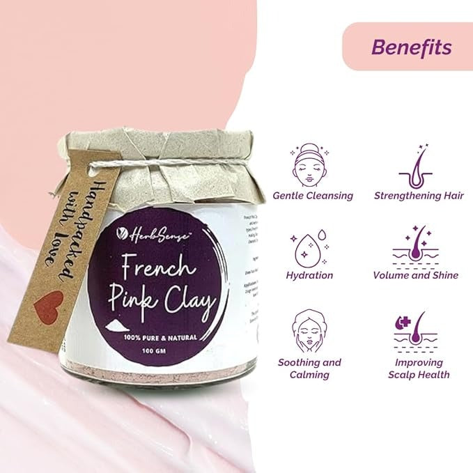 Herbsense French Pink Clay Mask - 100 gms