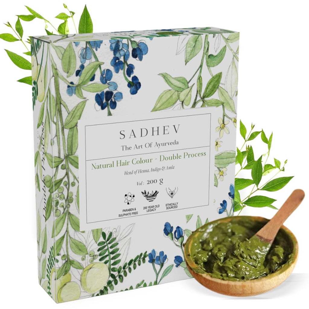 Sadhev Ayurvedic 100% Organic Plant-Based Natural Henna Powder For Hair
