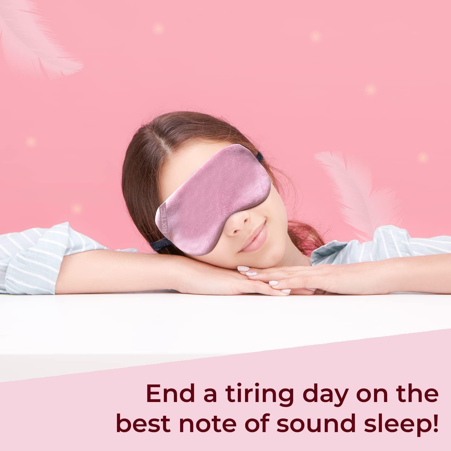PACK OF 2 Eye Mask for Sleeping with Adjustable Strap Super Soft Sleep Masks Blind Fold for Comfortable Sleep Travelling Eye Pad for Girls Blind Folds for Sleeping - Black and Gray
