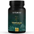 Ambrosial Triphala| Tablets Blend of 3 Natural herbs in Triphala Powder Premium Herbal Digestive Enzymes Relief from Constipation Digestion Support Colon Cleanser & Gas Relief (Pack of 1-60 Capsules)