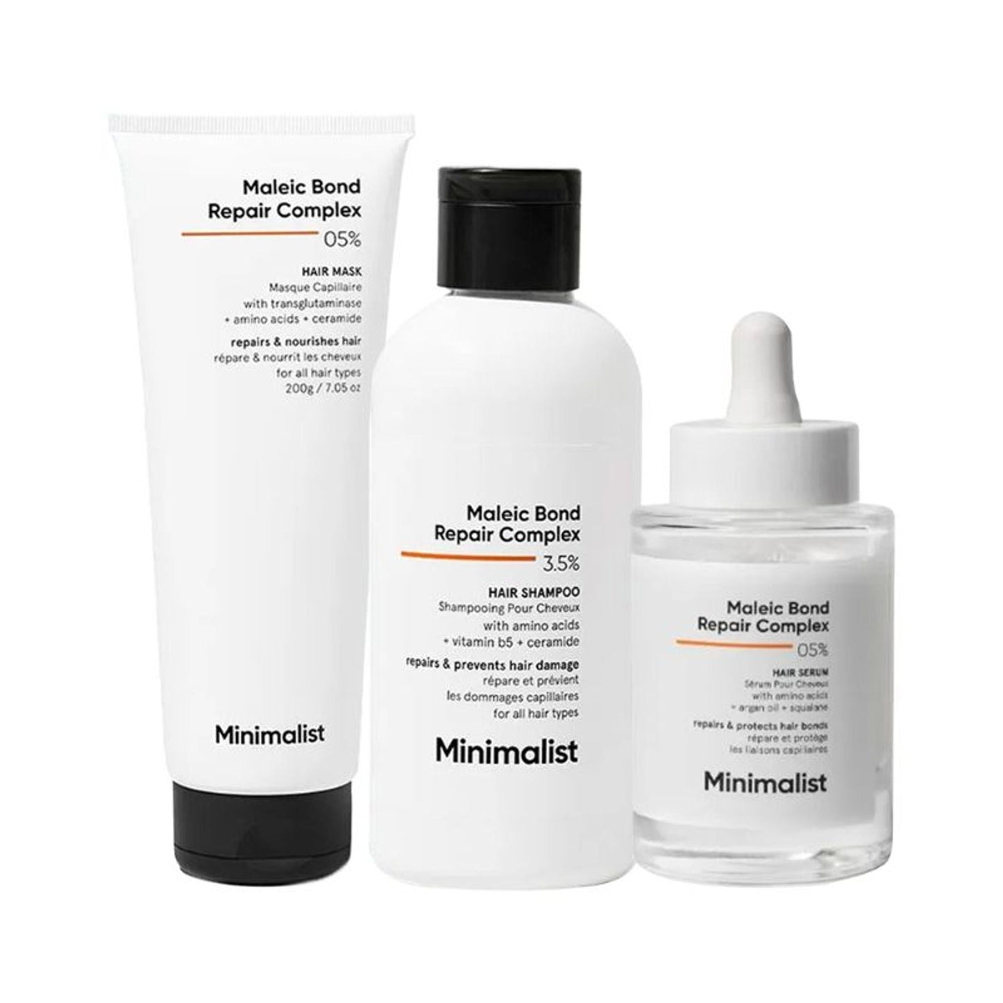 Minimalist Maleic Bond Repair Hair Combo