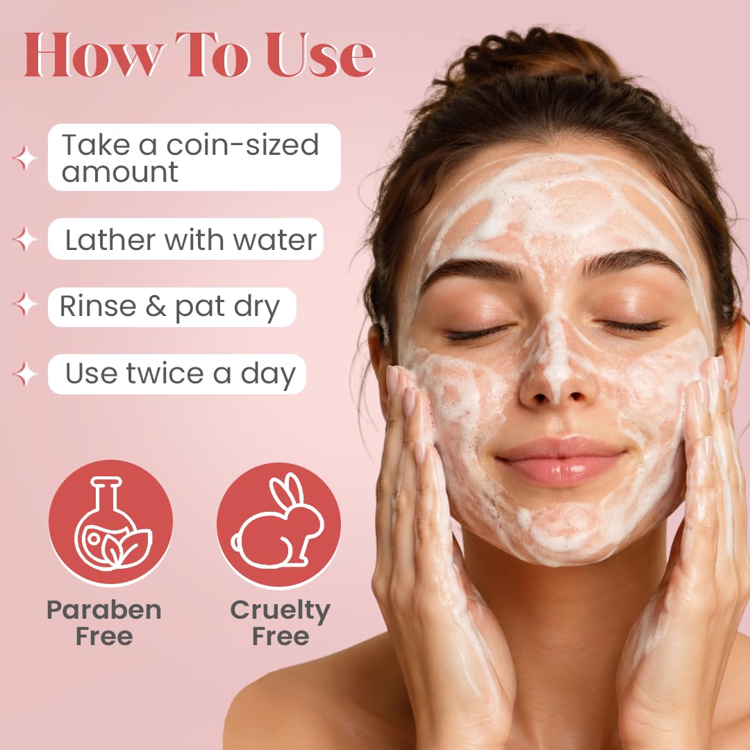 Glamveda 2% Kojic Acid Face Wash 150ml | With Niacinamide & Alpha Arbutin | Reduces Dark Spots, Pigmentation, Uneven Tone & Tan Removal | Cleanses & Skin Brightening | For Women & Men | All Skin Type