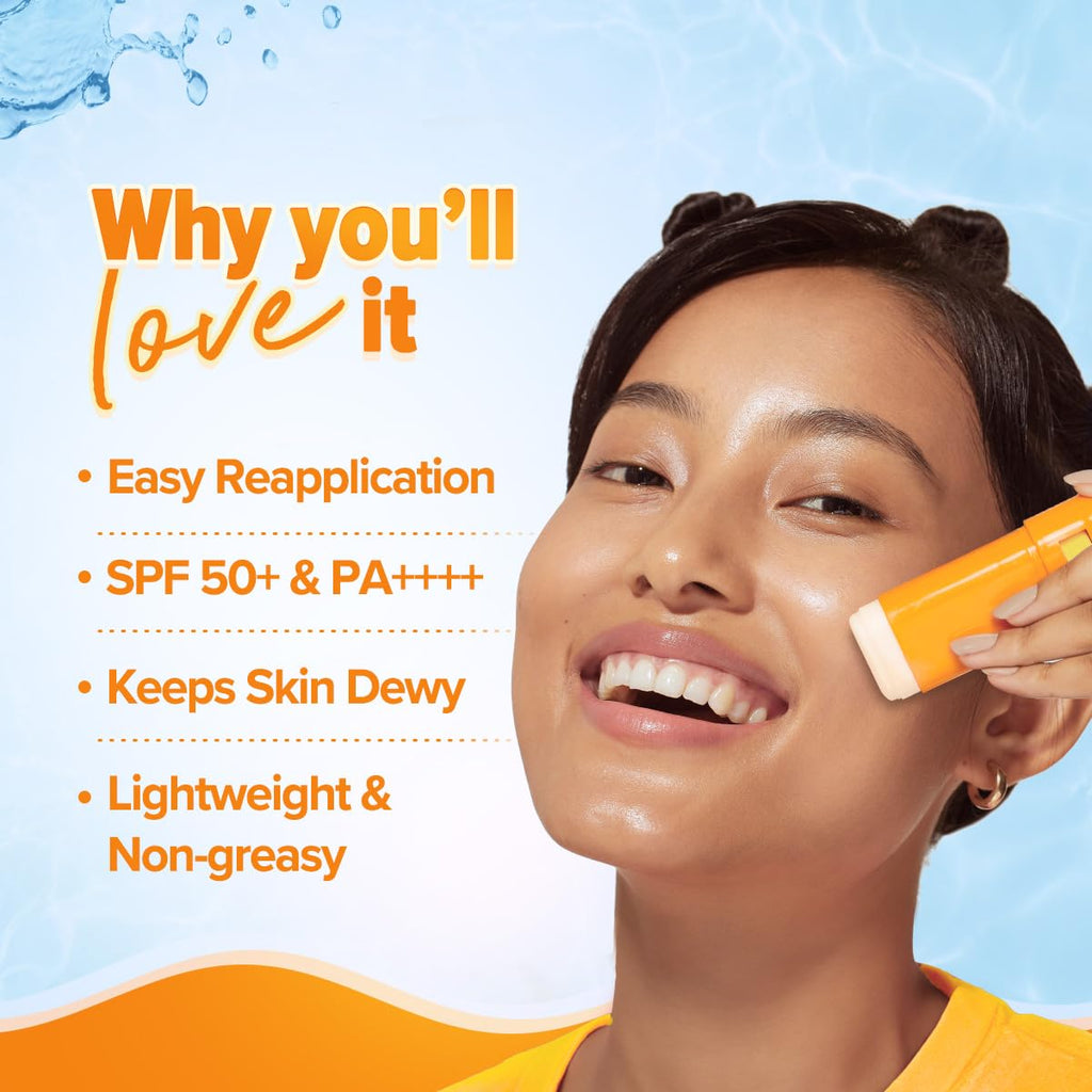 Aqualogica Glow+ Dewy Sunstick With Papaya & Vitamin C - 20G, Spf 30, Spf 50, All