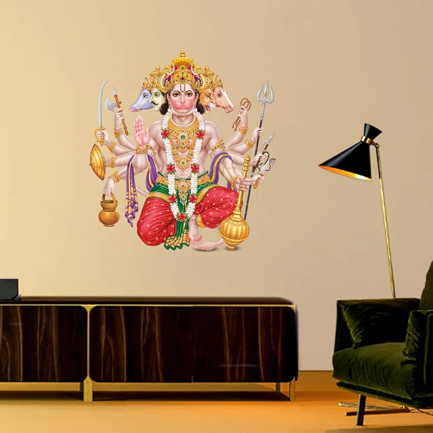 Rangoli Vinyl Religion Wall Sticker 1.96 X 20.86 X 1.96 Inches, Multicolour