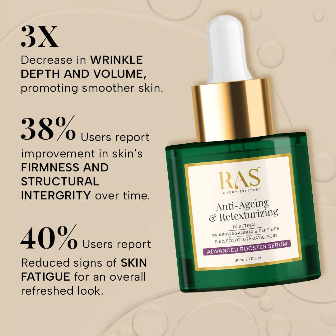 RAS Luxury Oils Anti-Aging & Retexturizing Advanced Booster Serum for Youthful Skin