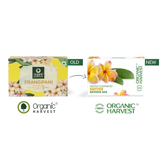 Organic Harvest Frangipani Bathing Bar - 110 gms
