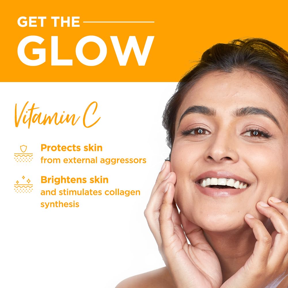 Simple Protect N Glow Vitamin C Brighten Clay Mask| With Yuzu Lemon| For all Skin Types| No Colour|| Perfume| No Harsh Chemicals & Parabens| Tested on Sensitive Skin|| 150 ml