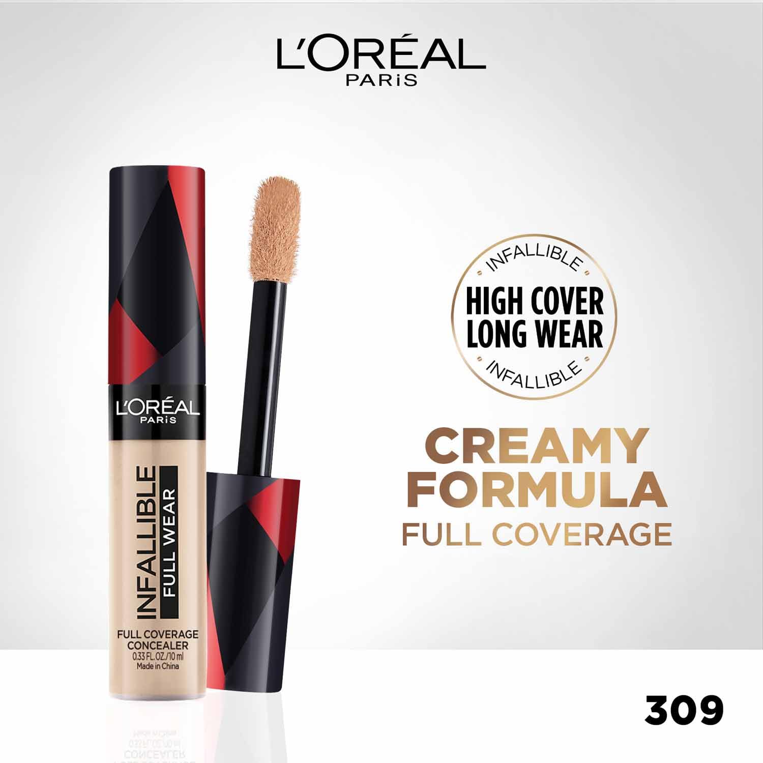 L'Oreal Paris Infallible Full Wear More Than Concealer - 309, 10ml