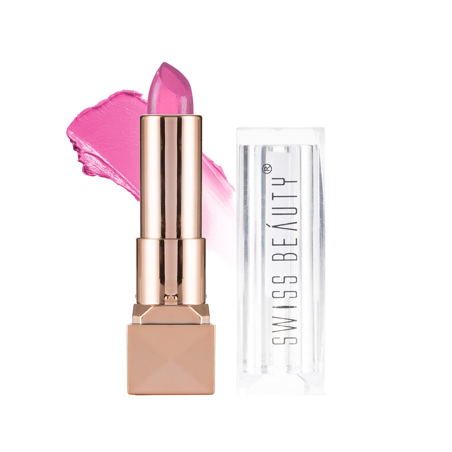 Swiss Beauty Glitter Color Change Gel Lipstick | Moisturising | Glossy Finish | Gives a Natural Colour | Lightweight | Shade-02, 3.6gm