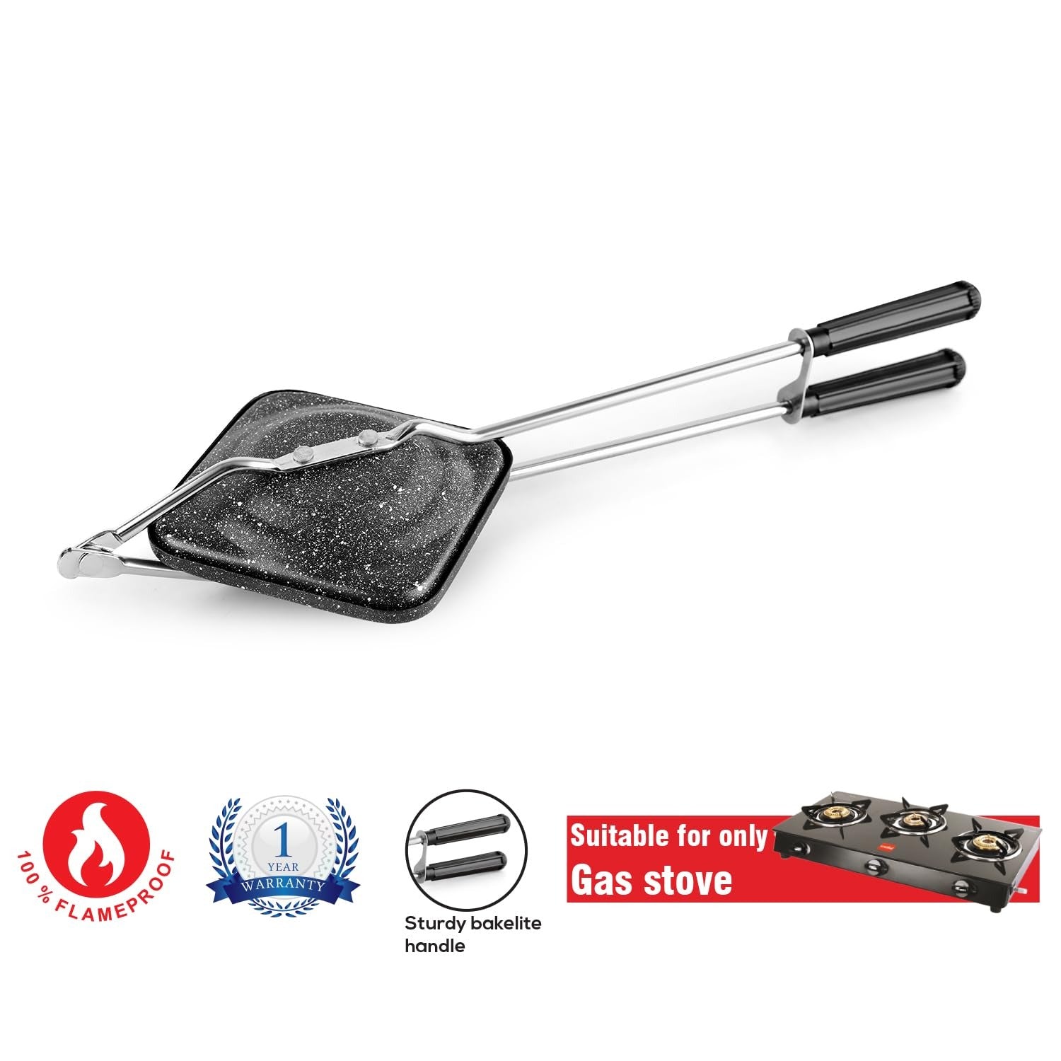 Cello Prima Gas Sandwich Toaster Non-Stick