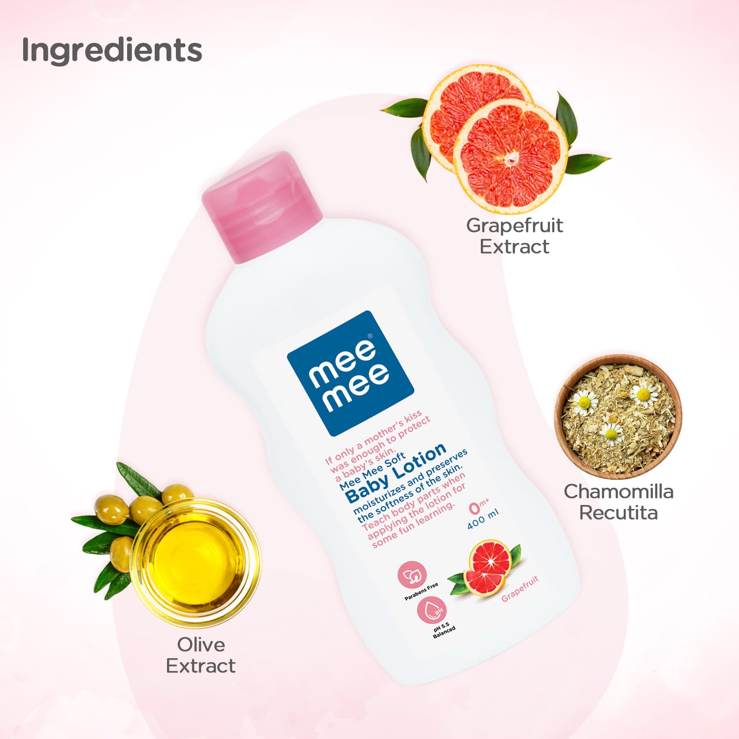 Mee Mee Soft Baby Lotion - 400 ml (Pack of 2)