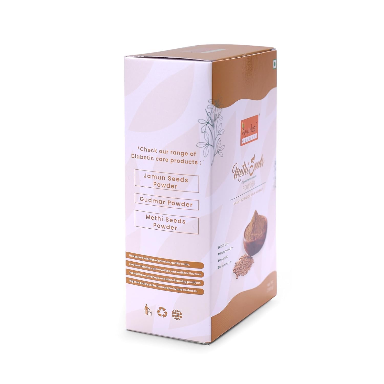 Ayurleaf Methi Powder Fenugreek Powder - 200 Gms