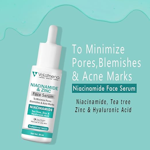 Volamena Niacinamide Face Serum with Zinc For Acne Marks - 30 ml