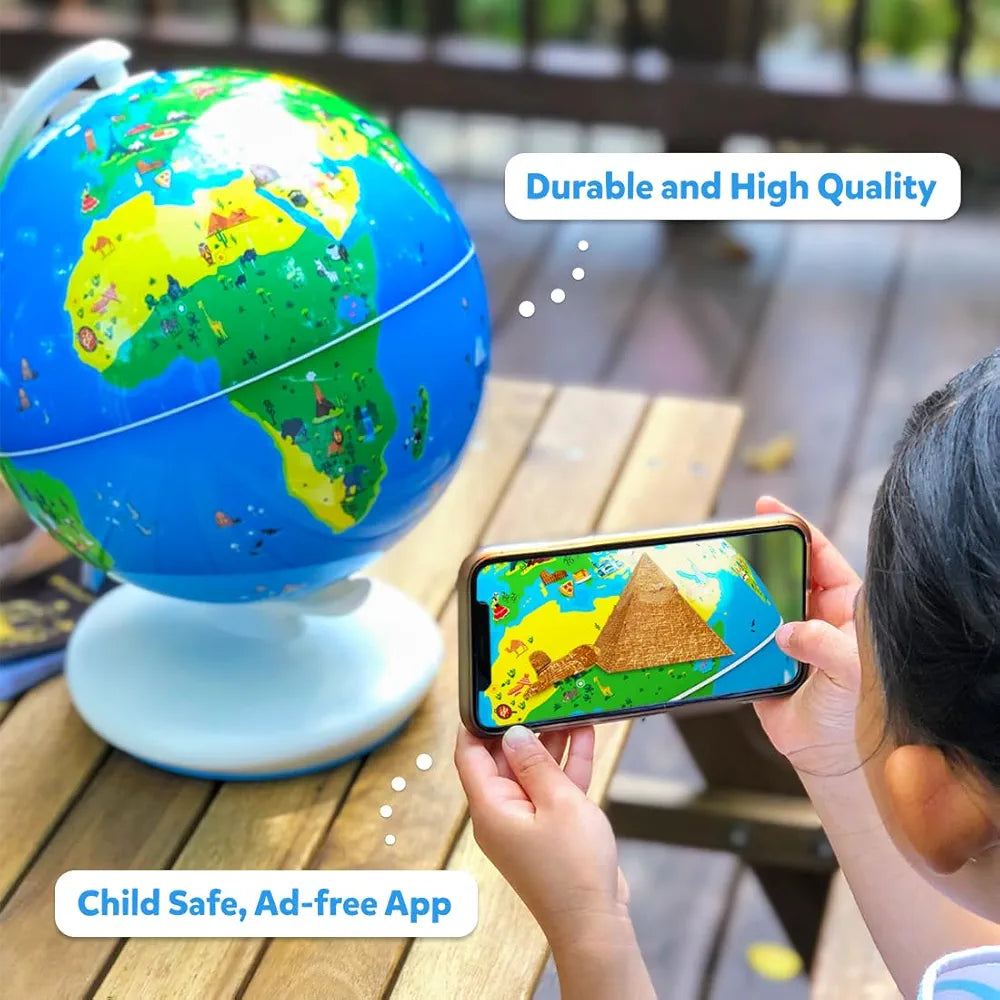 PlayShifu Globe for Children Orboot Earth Tech Powered Interactive Globe for Kids Smart Gift for Ages 4+ 400+ Wonders, 1000+ Facts & Fun Games Educational STEM Toys for the future scientists