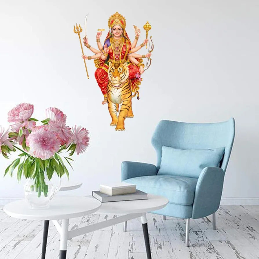 Rangoli White Glossy Vinyl Wall Sticker Premium Self-Adhesive Waterproof Parent-6 Design-15