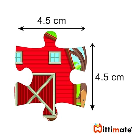 Mittimate Farm House Jigsaw Puzzle Game for Kids Age 4 to 6 Old I 36 Pieces Puzzle Toy