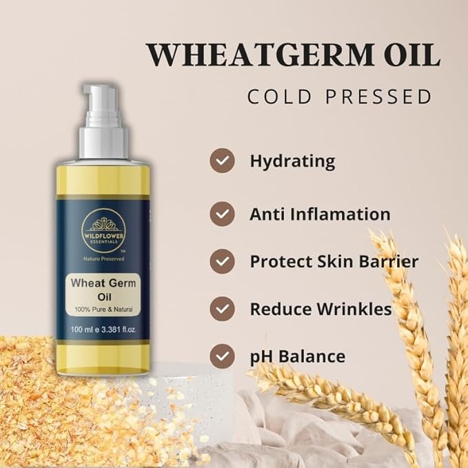 Wildflower Essentials Wheat Germ Oil cold Pressed - 100 ml