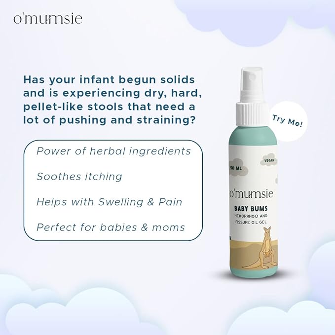 O'mumsie Baby Bums Hemorrhoid & Fissure Oil Gel - 50 ml