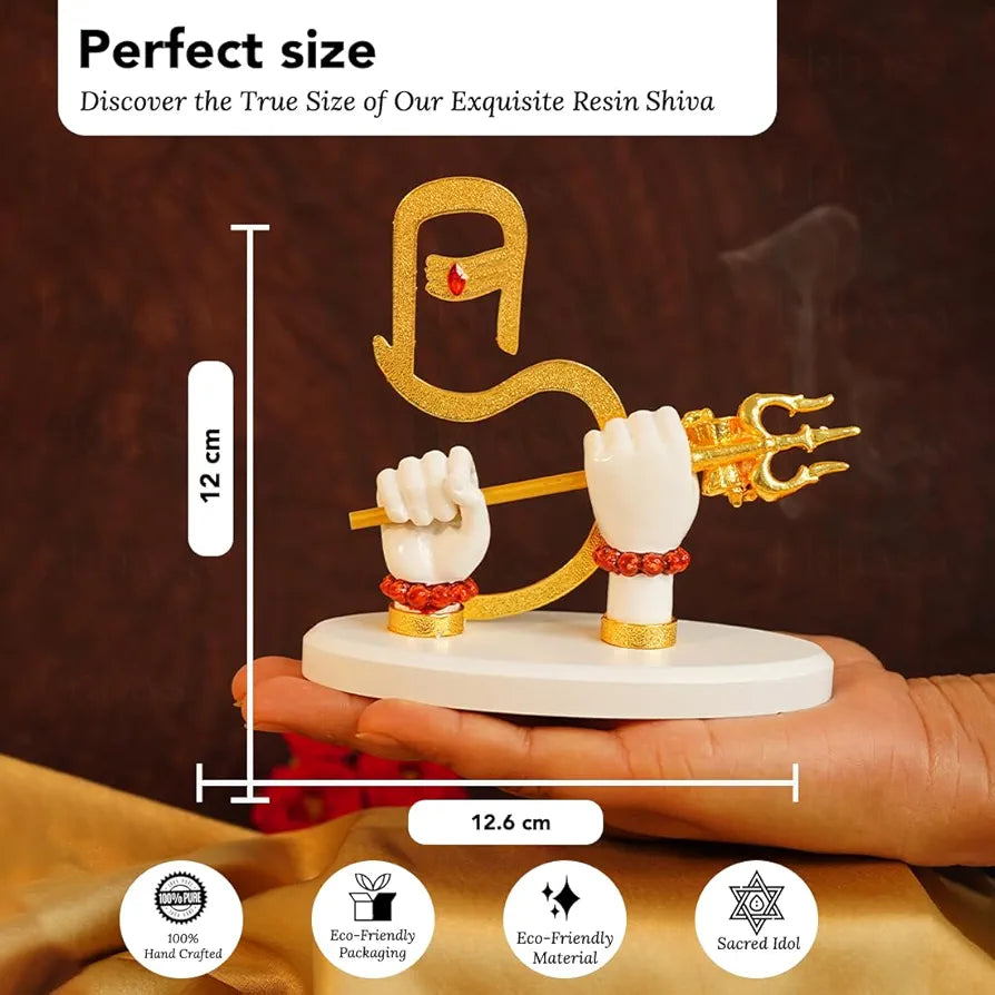 Ekhasa Resin Lord Shiva Hands with Trishul Idol