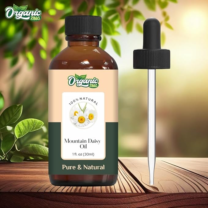 Organic Zing Mountain Daisy (Celmisia Semicordata) Oil | Essential Oil for Aroma, Diffusers and Skincare - 30 Ml