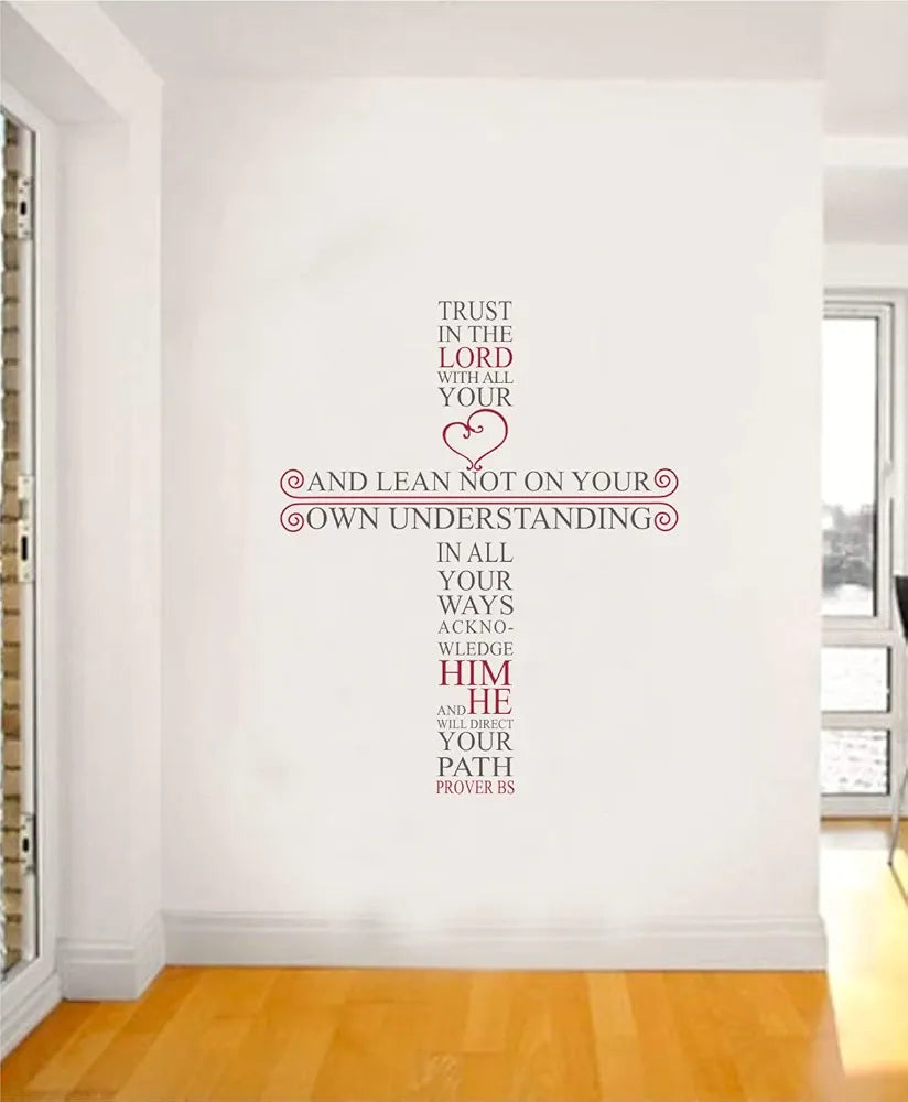Decal O Decal Vinyl Lord Jesus Bible Quotes Wall Stickers Multicolour