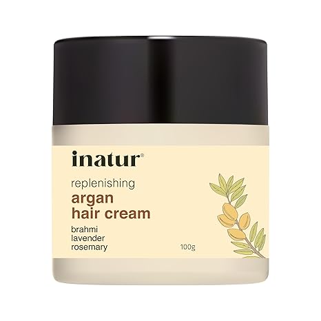 Inatur Argan Oil Hair Cream for Frizzy Hair - 100 gms