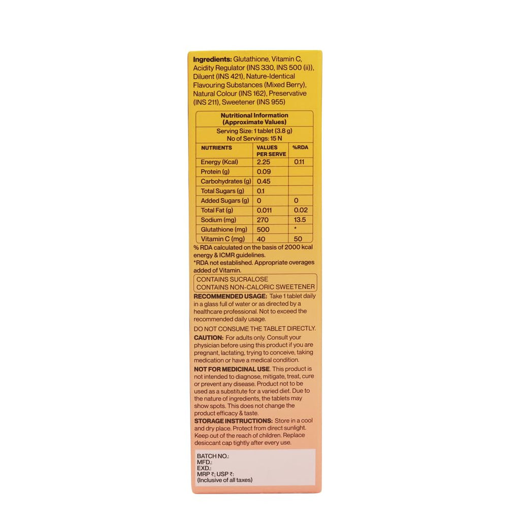Setu Skin Renew - 15 Effervescent Tablets pack of 1 Flavour- Mixed Berry