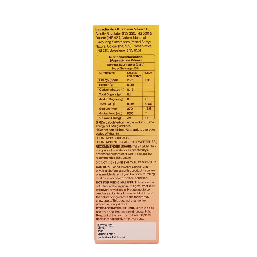 Setu Skin Renew - 15 Effervescent Tablets pack of 1 Flavour- Mixed Berry