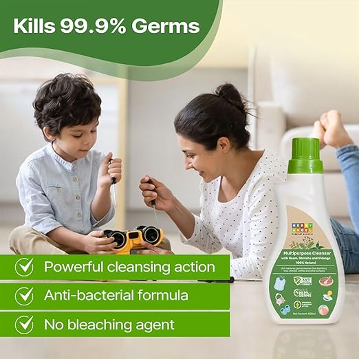 Herby Angel Baby Feeding Bottle Cleaning liquid Multipurpose Cleanser - 500 ml Each (Pack of 2)