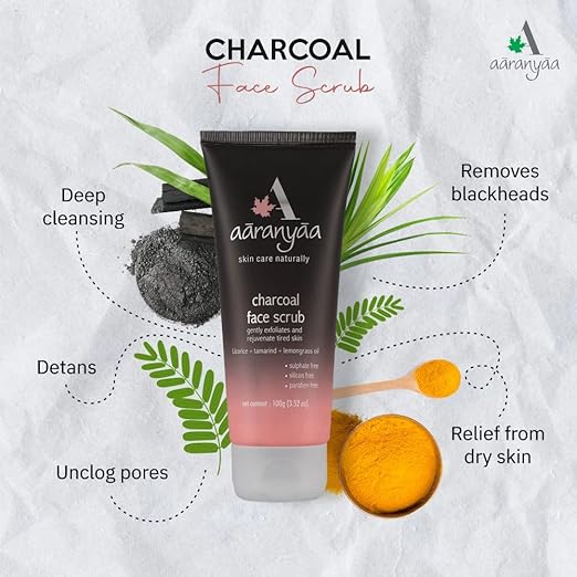 Aaranyaa Charcoal Face Scrub - 100 gms